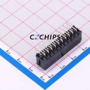 BX-MX3.0-2-10PWZ Wire-to-Board Pin Header Bent Lead Through Hole,P=3mm Connector 2x10P 3mm Right Angle Insert Micro-Fit (MX 3.0) - Product Image 2