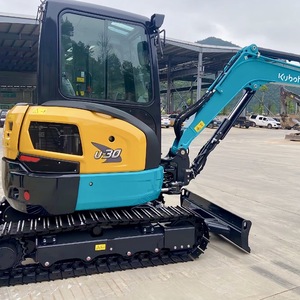 รถขุดขนาดเล็ก Kubota U30 มือสอง 3 ตัน แบบ Zero Tail Swing พร้อมรางยาง สำหรับงานก่อสร้างและวิศวกรรมเทศบาล - Product Image 5