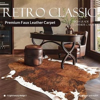 Tapis antidérapant à motif peau de zèbre de style américain, tissage textile sur mesure pour salon, chambre à coucher, intérieur