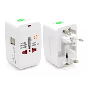 Konverter Adaptor Travel Plug Universal Seluruh Dunia Pengisi Daya All In One Wall Plug