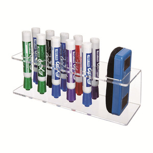 10 Khe Cắm Acrylic Treo Tường Khô Tẩy Đánh Dấu Bút Giá Trong Suốt Bút Chì Lưu Trữ Cup Bảng Trắng Nguồn Cung Cấp Hiển Thị Đứng - Product Image 5