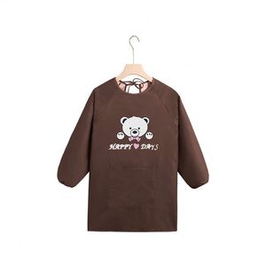 Children's Anti-Stain Art Painting Apron Kindergarten Parent-Child Activities Mid-Length Overalls Inverted Back Printed Logo Bib - Product Image 6