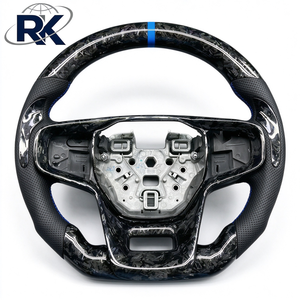 Volante de Fibra de Carbono con Cuero Perforado y Costuras Naranjas para <span class=keywords><strong>Ford</strong></span> <span class=keywords><strong>Bronco</strong></span> 2021-2024, <span class=keywords><strong>Precio</strong></span> Bajo al por Mayor, Directo de Fábrica - Product Image 4