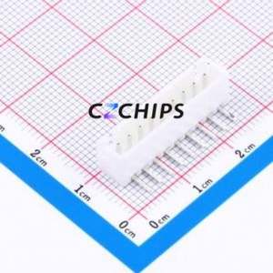 WAFER-XH2.54-9PWZ Wire-to-Board Pin Header Bent Lead Through Hole,P=2.5mm Connector 1x9P 2.5mm Right Angle Insert XH - Product Image 1