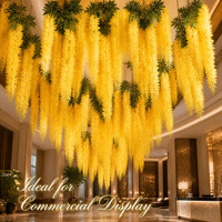 Guirlande de fleurs artificielles de glycine blanche en soie pour décoration d'arche de mariage, fête, maison, jardin, mur et présentation