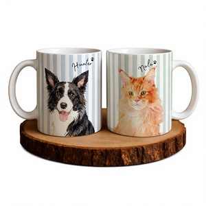 Mug en céramique de style artisanal, sublimation personnalisée, tasse à café ou à thé, compatible lave-vaisselle et micro-ondes, pour la maison, le bureau ou le café - Product Image 1