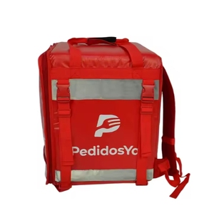 Pedidosya fabrika doğrudan PVC özel çevre dostu gıda teslimat için büyük yalıtımlı ticari kalite soğutucu sırt çantası klasik