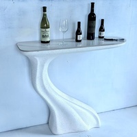 Console d'entrée moderne et élégante en pierre, table d'appoint de luxe pour la maison, la villa, le hall d'hôtel, le salon