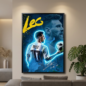 JIANZHI Custom Frame <strong>Canvas</strong> Illuminated Painting LED <strong>Football</strong> Wall Art Modern Abstract Hanging for Hotels and Restaurants - Product Image 3