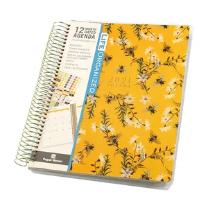 热门产品日记高品质固定塑料封面日记A5笔记本计划器