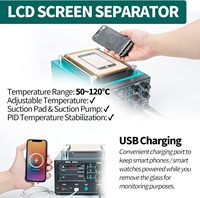 Station de soudage et de dessoudage à air chaud YIHUA 853AAA-I version basique 3-en-1 avec séparateur d'écran LCD à aspiration et port USB 5V