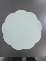 Tapis de table en PU anti-déversement avec logo personnalisé pour enfants, style classique, bord gaufré, tapis d'alimentation pour bébé, forme de fleur, épaisseur 6 mm, résistant à l'huile
