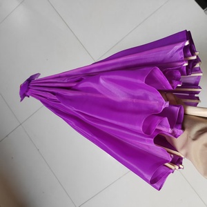 Handmade lụa vải dù che thanh lịch cổ điển phong cách cổ điển thẳng trần trang trí đám cưới trang trí 82cm - Product Image 5