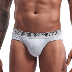 Cintura personalizzata <span class=keywords><strong>mutande</strong></span> da <span class=keywords><strong>uomo</strong></span> <span class=keywords><strong>bianche</strong></span> bauli da <span class=keywords><strong>uomo</strong></span> in cotone slip da <span class=keywords><strong>uomo</strong></span> biancheria intima Sexy breve - Product Image 3