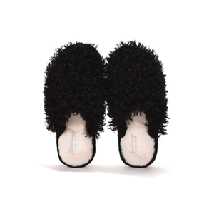 Chaussons en fourrure de <span class=keywords><strong>mouton</strong></span> de Mongolie pour femmes, nouvelle conception, fourrure bouclée, antidérapants, pour le printemps et l'automne, vente en gros - Product Image 3