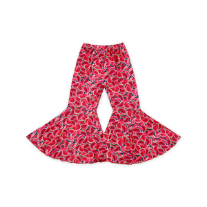 Conjunto de 2 Piezas TZ-033-ZXN con Camiseta de Manga Corta con Estampado de Piña y Pantalones de Campana, Conjunto Floral 2022 - Product Image 3