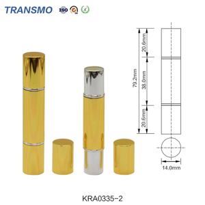 Tubes de baume à lèvres métalliques double-embout en gros – Contenants vides uniques pour rouges à lèvres, fards à joues, parfums et produits de soin de la peau - Product Image 2