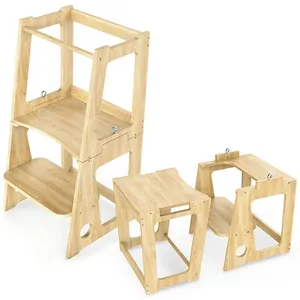 Küchen helfer Hocker für Kinder 2 in 1 Cabrio Lern helfer Turm für Kleinkinder mit Griff