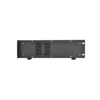 Amplificateur gris ciment Accuracy Pro Audio TPM avec plusieurs sorties de partition pour divers besoins audio