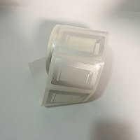 7645 76*45mm Taille de l'antenne N-TAG 213 215 Puce NFC Contrôle d'accès Carte de membre Transparent Humide Incrustation RFID Tag Access