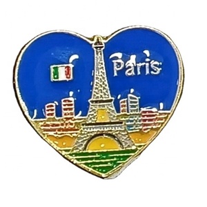 Épinglette Métallique Souvenir Tour Eiffel <span class=keywords><strong>Paris</strong></span> de Haute Qualité, Multi-Styles, Personnalisable, en Alliage de Zinc, Idéale pour Cadeaux - Product Image 1
