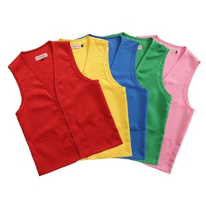 Gilet de <span class=keywords><strong>travail</strong></span> en polyester personnalisé avec logo, livraison rapide, haute qualité, pour publicité en supermarché, personnel unisexe - Product Image 5