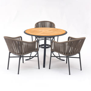 Hiện Đại Đồ nội thất ngoài trời đặt khách sạn Patio ban công cafe sân thượng nhà hàng dây bàn ăn thiết lập - Product Image 3