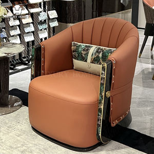 आधुनिक एकल सोफा डिजाइनर फैशन चमड़े के लिविंग रूम के लिए लिविंग रूम सोफा नया डिजाइन लिविंग रूम सोफा सेट - Product Image 6