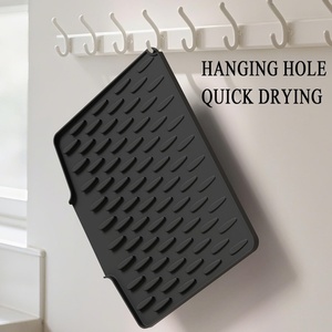 Tapis de cuisine en silicone au design moderne avec fonction d'égouttage et isolation thermique - Product Image 2