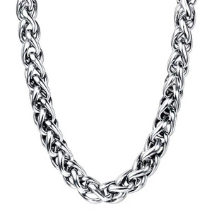 สร้อยคอผู้ชายสแตนเลสชุบทอง 18k แบบโซ่ลายข้าวสาลี ขายส่ง |   เครื่องประดับฮิปฮอปสุดเทรนดี้ (2/3/4/5/6/7/8 มม.) - Product Image 5