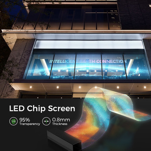Pantalla LED Flexible para Interiores P7.5, Pantallas LED Curvas Transparentes, Pantalla LED de Alta Transparencia para Tiendas, Elevadores y Comercios - Product Image 1