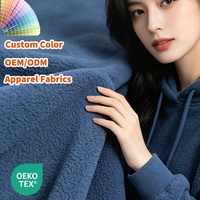 Tissu polaire berbère hautement extensible 360 GSM, écologique et résistant à l'abrasion pour vêtements, voitures, personnalisation couleur pour filles