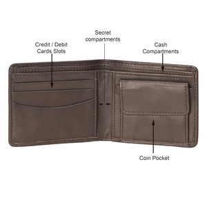 Portefeuille en cuir personnalisé pour homme, pour le rangement des vêtements, pour tous les jours, compact, nouveau design, pour le travail, les voyages, décontracté - Product Image 2