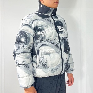 Custom Thin ultra Light <b>Duck</b> Goose Zip up <b>Jackets</b> Sublimated Print Padded Bubble <b>Down</b> Coats Puffer <b>Jacket</b> Men Manufacturer - Product Image 4
