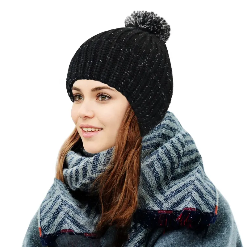 남녀 공통 겨울 모자 사려깊은 털실을 가진 남자 여자를 위한 뜨개질을 한 주문 온난하고 연약한 Stretchable 베레모 모자