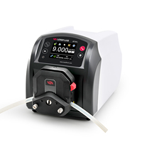 Bomba Peristáltica de Flujo Variable Lead Fluid BT101L, Bomba Dosificadora Multifunción, Máquina Automática de Llenado de Productos Químicos con Medidor de Flujo