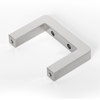 Soporte de Montaje en Forma de U de Acero Inoxidable con Perforaciones, Mecanizado CNC, Alta Rigidez, Compatible con Dibujo Personalizado, Automatización y Brochado