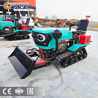 5 en 1 machines agricoles largement utilisées 35hp petit équipement de culture du riz Mini tracteur à chenilles