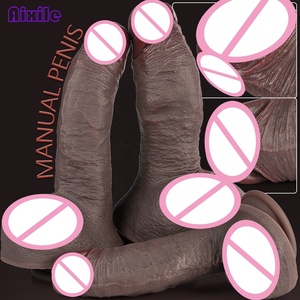 Dildo réaliste de grande taille avec ventouse puissante pour hommes et femmes, jouets sexuels pour adultes, stimulation du point G et anale. - Product Image 1