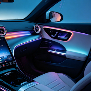 ไฟแอมเบียนท์ LED ภายในรถยนต์เบนซ์ E-Class W214 รุ่นปี 2023-2025 ควบคุมผ่านหน้าจอ 12V อุปกรณ์ตกแต่งดัดแปลง - Product Image 3