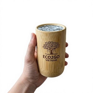 Taza de Café Estilo Rústico de Bambú de 400 ml, Tendencia 2026, Material de Bambú de Alta Calidad, Hecho en Eco2go Vietnam - Product Image 1