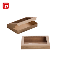 Boîte à gâteaux en carton rectangle recyclable blanche personnalisée Conteneur à cupcake boulangerie jetable fenêtre fendue pour le stockage des aliments
