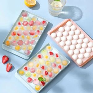 Hot Selling Round Sphere Plastic Ball <b>Maker</b> Mold 33 Cavity Mini Circle Ice Cube Tray - Product Image 5
