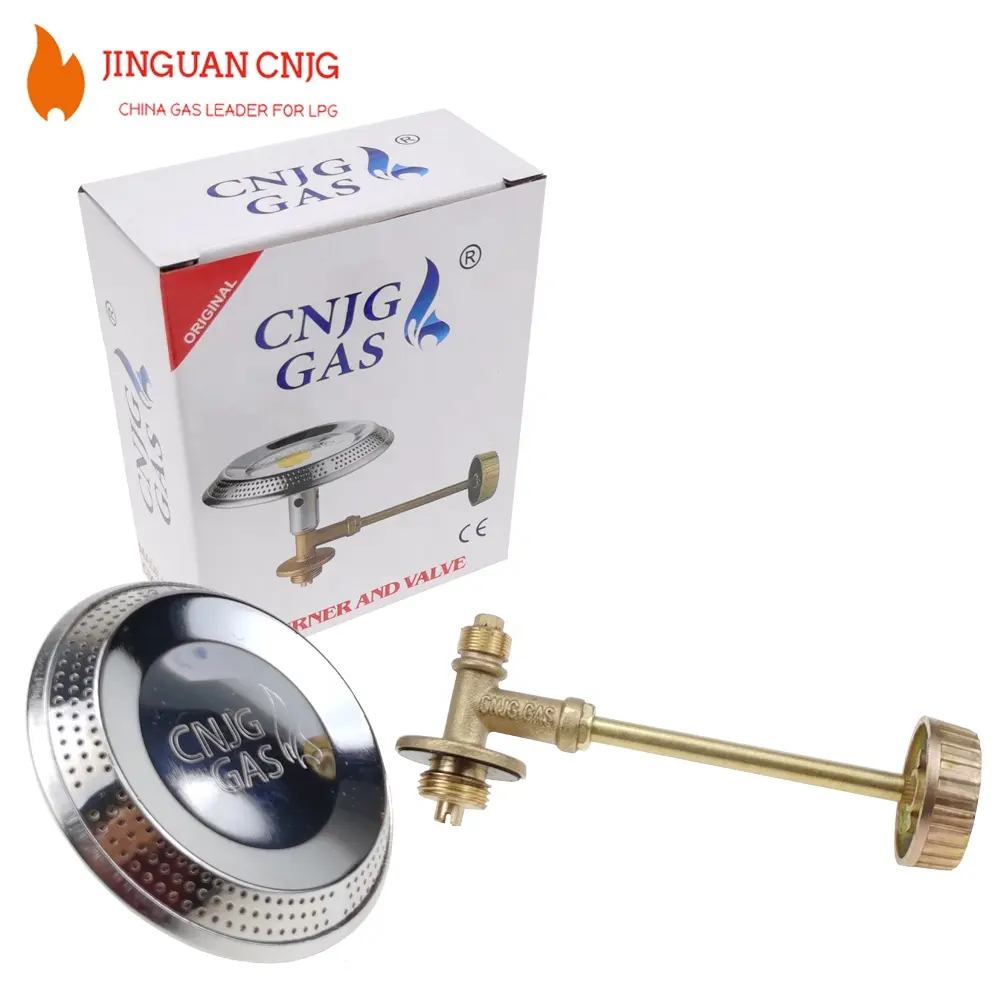 CNJG Orgaz-Quemador de Gas glp y cobre, válvula de latón, Control de propano, cabezal de cocina para cilindro de 6KG