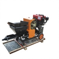Machine de pulvérisation de ciment pour le mélange, le pompage, le lissage, le plâtrage mural, le revêtement et le coulis de mortier