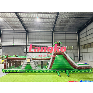 Carrera de obstáculos comercial carrera de obstáculos inflable gigante inflable carrera de obstáculos - Product Image 2