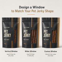 Sachet personnalisé à fond plat avec fermeture éclair pour friandises pour chiens, viande séchée et emballage alimentaire pour animaux de compagnie sous marque privée