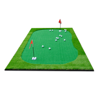 Mini-Golfplatz-Kollektion Outdoor-Golf-Putting-Matte Künstlicher Grüner Rasenteppich Putting-Green für Übungen zu Hause