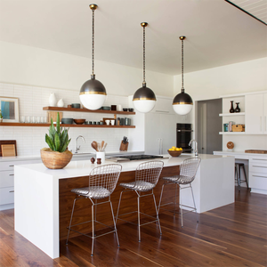 ตู้ครัวไม้วีเนียร์ไม้วอลนัทแบบปรับแต่งได้ใหม่หรูหราการออกแบบห้องครัวที่ทันสมัย - Product Image 3