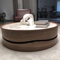 Ensemble de tables basses en marbre pour salon moderne de Foshan avec rangement pour salon, meubles de maison